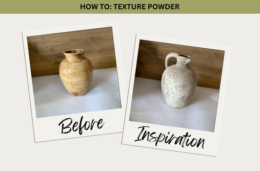 Home Decor Projects with Texture Powder