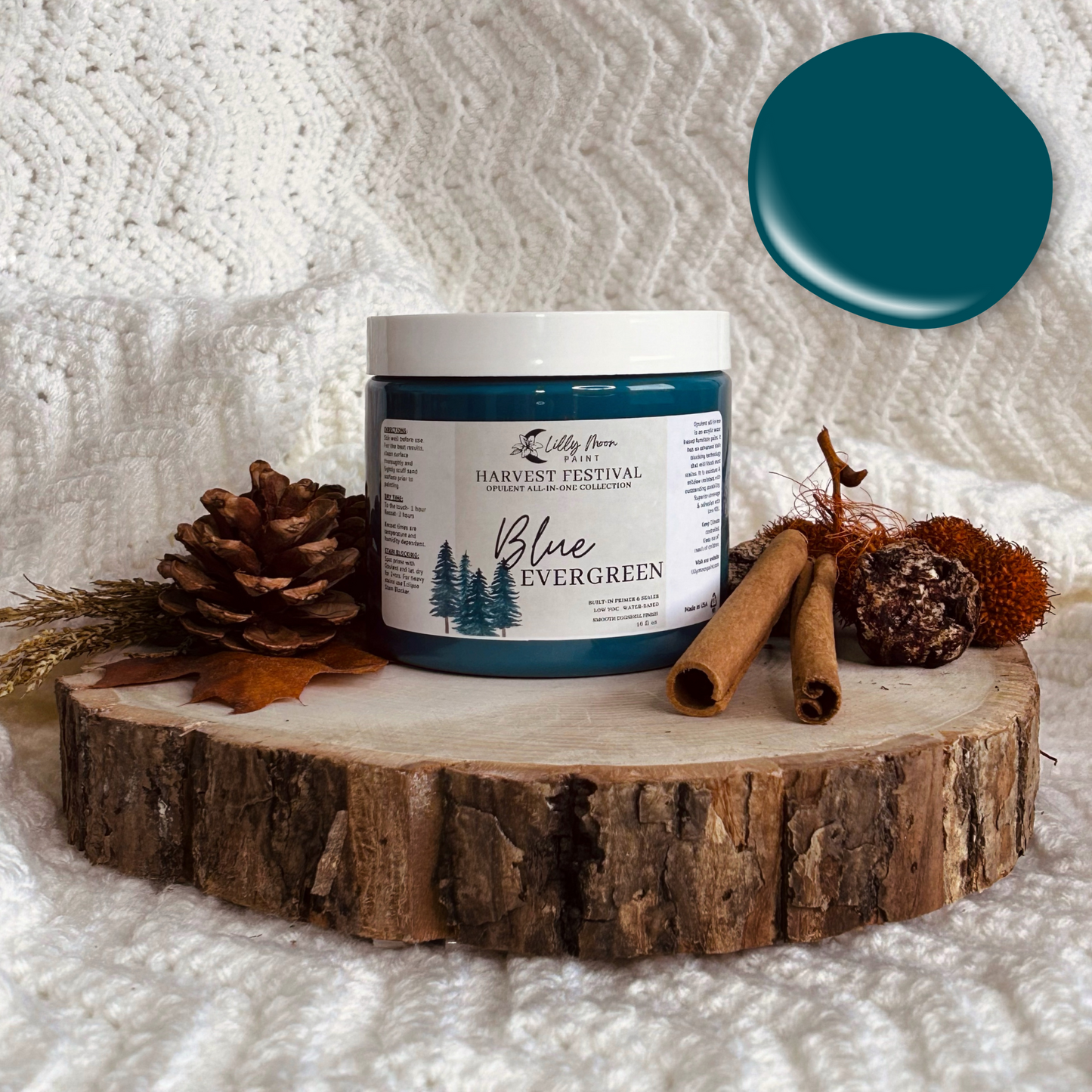 Opulent- Blue Evergreen- R