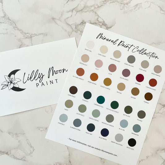 Hand Painted Color Card